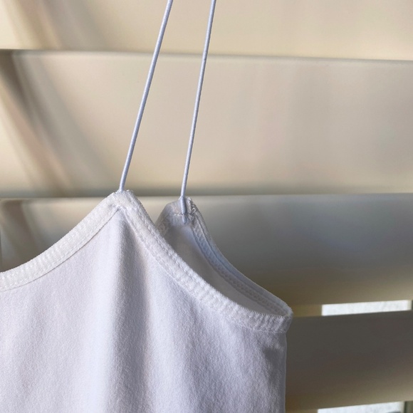 Free People Skinny Strap Seamless Mini Slip in White (size M/L) - Picture 5 of 6